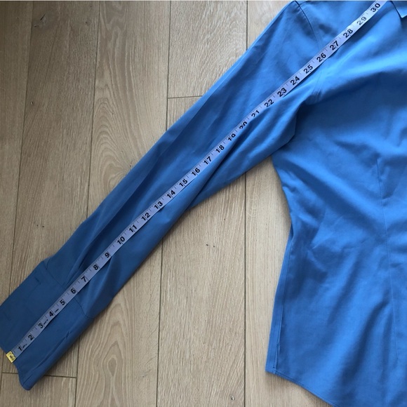 Denver Hayes Slim Fit Button Up Shirt in Light Blue Women’s Size L - Picture 5 of 10